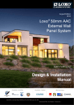 Design & Installation Manual Loxo® 50mm AAC External Wall Panel