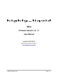 MD24 Firmware Version 1.0, 1.1 User Manual