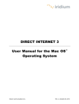 Direct Internet 3 User Manual for the Windows Operating Systems