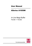 ASeries A1650M User Manual In-Line Mega Buffer