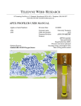 TELEDYNE WEBB RESEARCH APEX PROFILER USER MANUAL