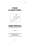 P2282 ALARM PANEL USER MANUAL