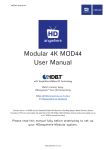 Modular 4K MOD44 User Manual