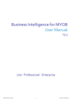 BIforMYOB User Manual 3.3 - Interactive Reporting Ltd