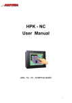 HPK - NC User Manual