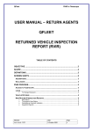 USER MANUAL &ndash; RETURN AGENTS QFLEET