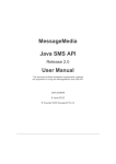 MessageMedia Java SMS API User Manual