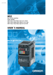 MX2 (Model: 3G3MX2) User's Manual