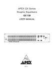 Apex GX-130 - user manual