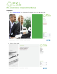 PKL Client Online Timesheet User Manual