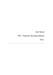 User Manual PAM - Production Recording Software Part 1