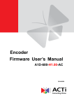 Encoder Firmware User's Manual