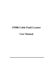 ST880 Cable Fault Locator User Manual