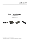 Solar Power Charger User Manual