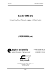 Spider SMS LC USER MANUAL