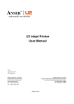 U2 Inkjet Printer User Manual - Anser