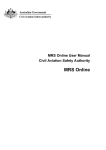 MRS Online User Manual - Civil Aviation Safety Authority