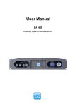 User Manual - Pro Audio & Television