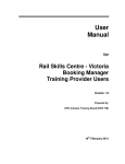 Training Provider User Manual