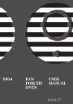 IO64 FAN– FORCED OVEN USER MANUAL