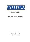 BIPAC 7100G 802.11g ADSL Router User Manual