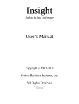 User's Manual - Insight Salon Software