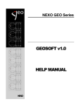 Nexo GeoSoft Manual
