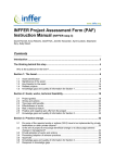INFFER Project Assessment Form User Manual