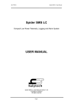 Spider SMS LC USER MANUAL