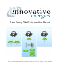 Power Supply SNMP Interface User Manual
