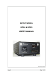 SETEC MODEL BCE4 & BCE5 USER'S MANUAL