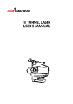 T8 TUNNEL LASER USER'S MANUAL