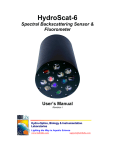 HydroScat-6 User's Manual - Remote Sensing and Satellite