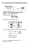 5.8GHz WIRELESS A/V/ALARM TRANSMITTER USER MANUAL