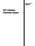 CET 5 Modular Protection System user manual