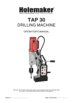 TAP30 User Manual.indd - Industrial Tool and Machinery Sales