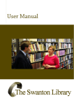 User Manual - The Swanton Library