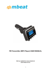 FM Transmitter (MP3 Player) USER MANUAL