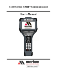 5150 Series HART® Communicator User's Manual