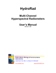 HydroRad User's Manual - Remote Sensing and Satellite Research