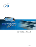 KIP 2300 User Manual - KIP