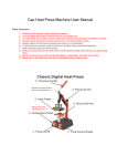 Cap Heat Press Machine User Manual