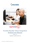 Turnitin Moodle® Direct Integration Student User Manual