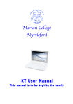 Marian College Myrtleford ICT User Manual