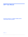 UDI™ User Manual