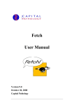 Fetch User Manual - Capital Pathology