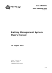 Battery Management System User's Manual