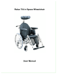 User Manual Relax TIS Wheelchair