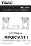 TEAC HMX2500 USER MANUAL.cdr