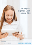 DVC Digital Signage User Manual 2.1.x